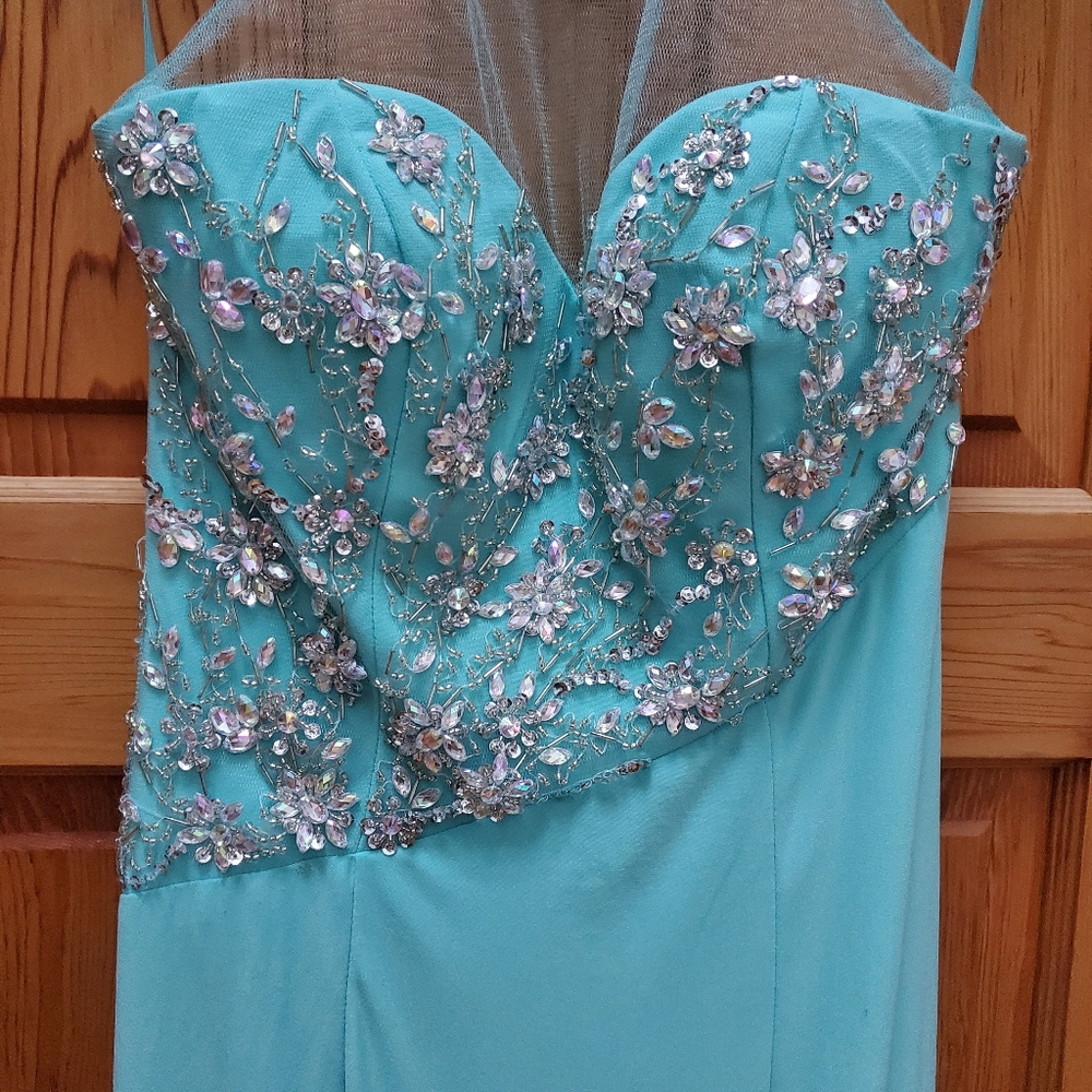 Aqua Prom Dress